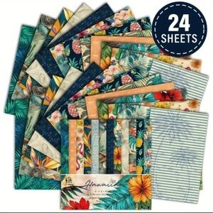 NEW Scrapbook Craft Paper Hawaii Tropical Vacation